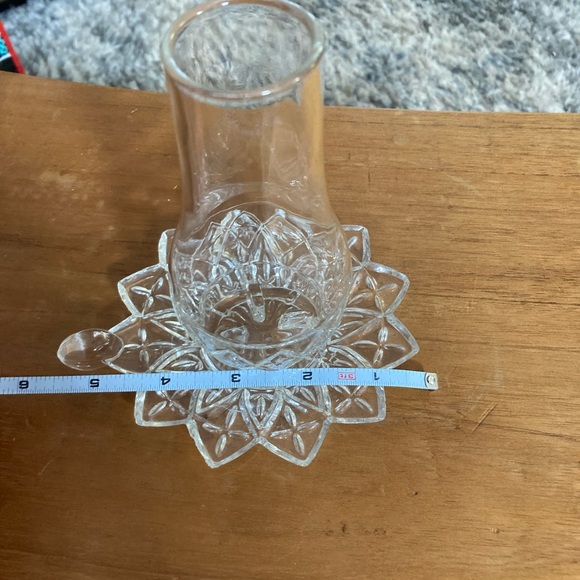 Vintage Small Federal Glass Mini Hurricane Fairy Lamp - Picture 14 of 15